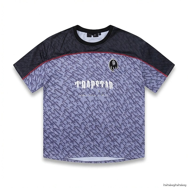 Trapstar Dark Purple and Black Short-sleeve