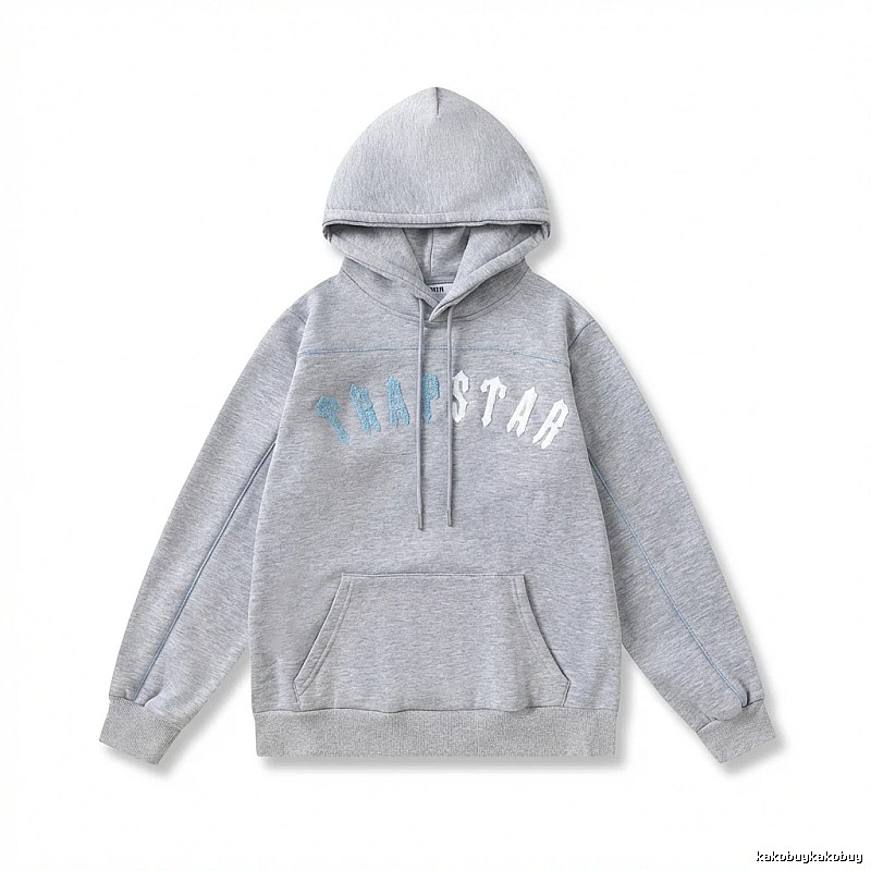 Trapstar Letter Style Grey Hoodie
