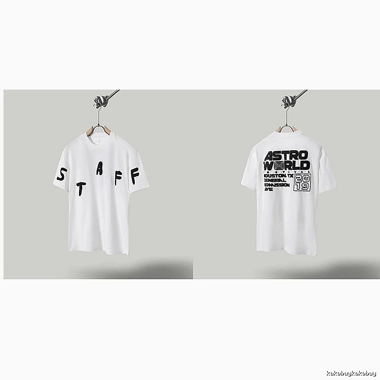 Travis Scott AstroWorld Street Style White T-Shirt