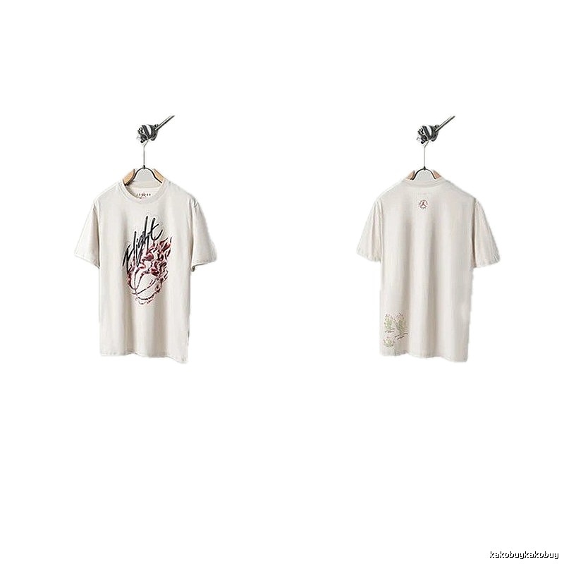 Travis Scott Cactus Co-branded Street-style Off-white T-shirt