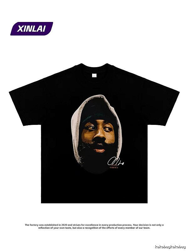 Tupac Patterned Portrait graphic T-shirt Black Tupac Collage with Signature Styling