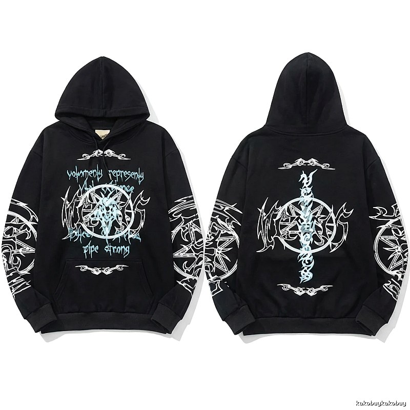 Vetements dark style black sweatshirt