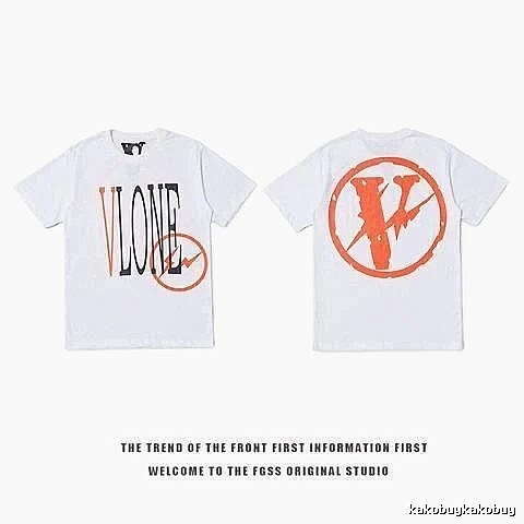 Vlone Logo Detail Logo T-shirt Black Purple Vlone with Functional Detail