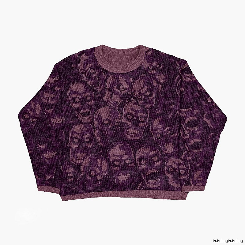 Weekend Anime graphic sweater Black Knit Top for Seasonal Looks