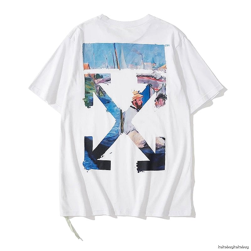 White Style 637 Anime Graphic T-Shirt Signature Detail